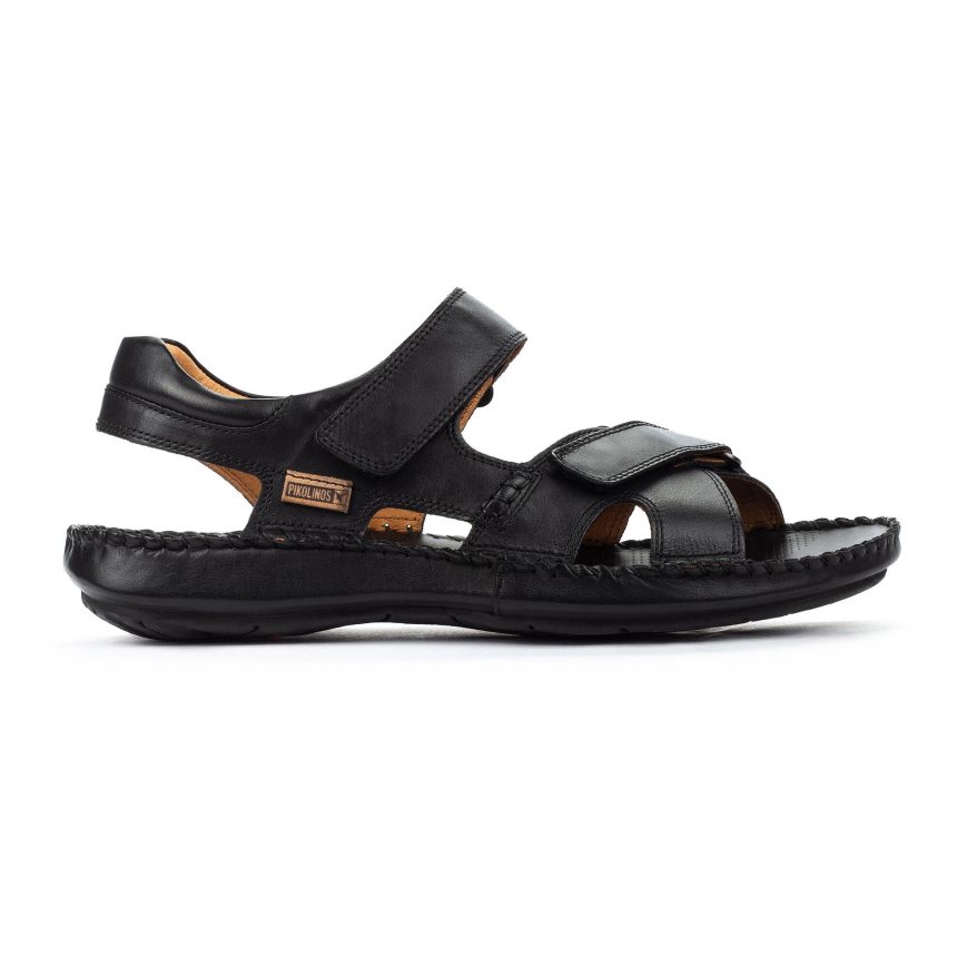 Men\'s Pikolinos TARIFA Sandals Black | NZ T5210Q9